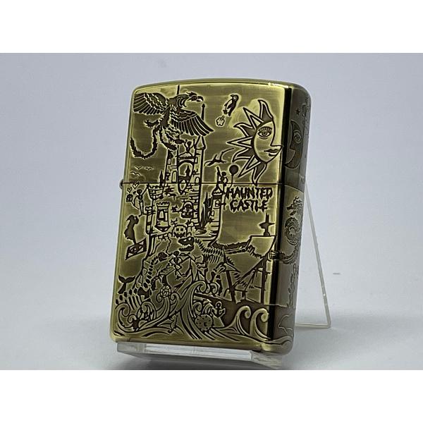 ZIPPO[ジッポー]両面加工 アンティークスタイル A・HAUNTED CASTLE