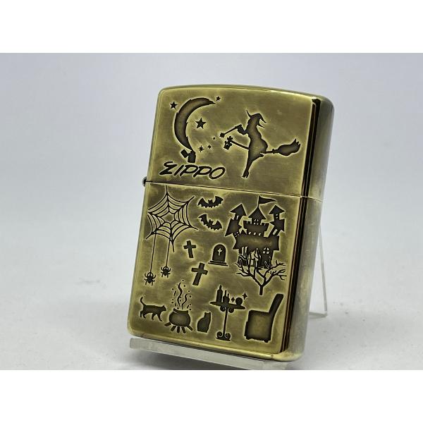 ZIPPO[ジッポー]両面加工 アンティークスタイル A・Witch(魔女)