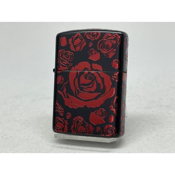 ZIPPO[ジッポー]アーマー５面加工 Black Mat Ion Rose(ブラックマット イオン...