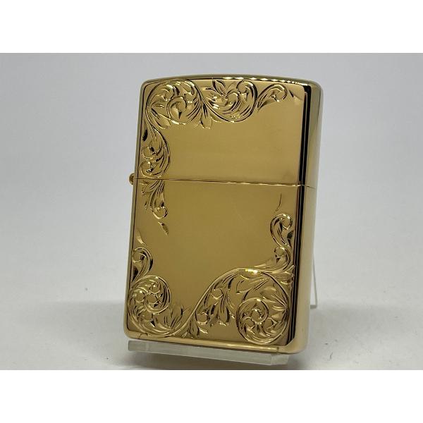 ZIPPO[ジッポー]手彫り アラベスク(B)K24純金メッキ