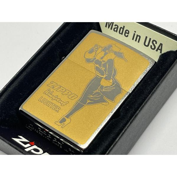 ZIPPO[ジッポー]プリントシリーズ P・Windy (G) ウインディ ゴールド