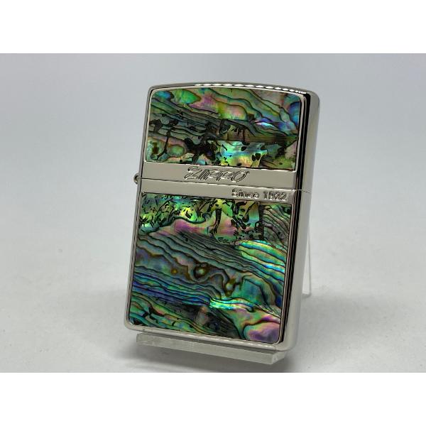 ZIPPO[ジッポー]柄違い両面加工 SHELL LINE BL シェルライン ブルー