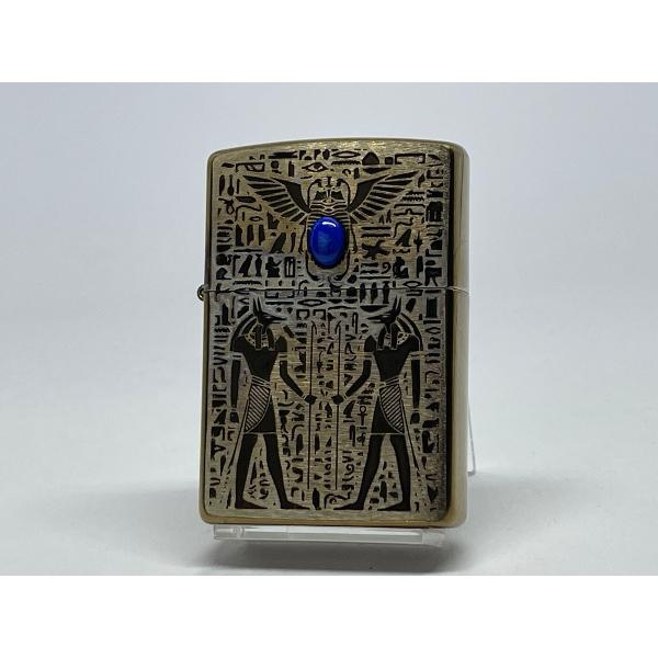 ZIPPO[ジッポー]ヴィンテージスタイル エジプト神話 V・Anubis アヌビス ラピスラズリ