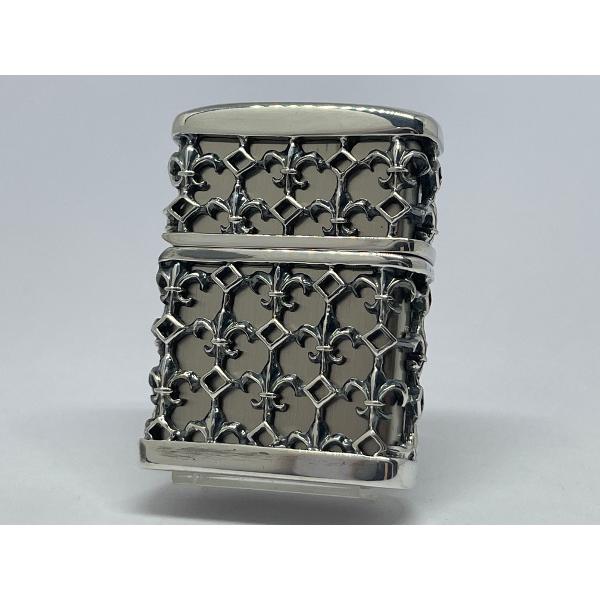 ZIPPO[ジッポー] MONOGRAM JACKET(モノグラムジャケット)銀メッキイブシ ユリ ...