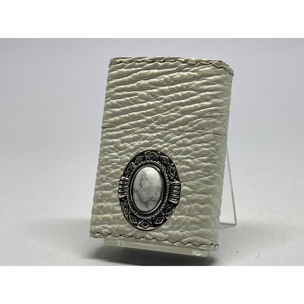 ZIPPO[ジッポー] 限定30個 アニマルレザー革巻き メタル石付 ハウライト