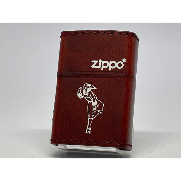 ZIPPO[ジッポー]革巻き WINDY ウインディ レッド RD-WS