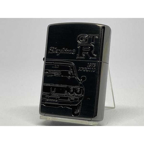ZIPPO[ジッポー]両面加工 ZP GT-R [KPGC110] BK スカイライン ブラックバー...