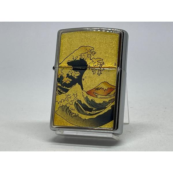 ZIPPO[ジッポー]和柄シリーズ ZP フレーム金箔エポ 波富士