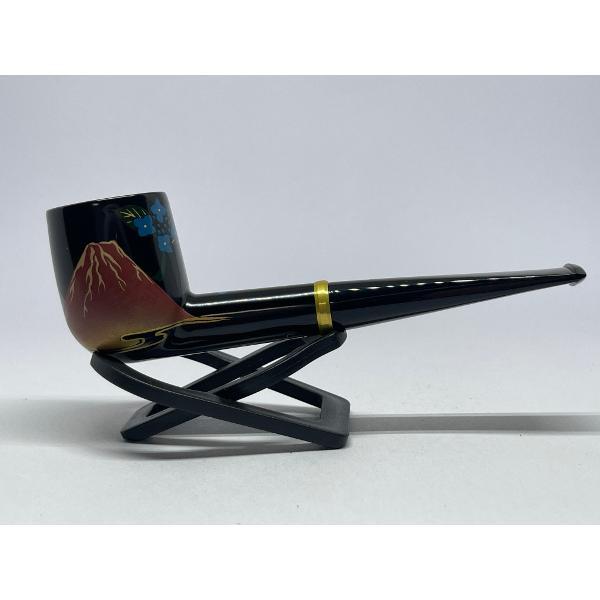 柘製作所謹製 パイプ 蒔絵「四季富士紋様組」夏「富士紫陽花」#40856