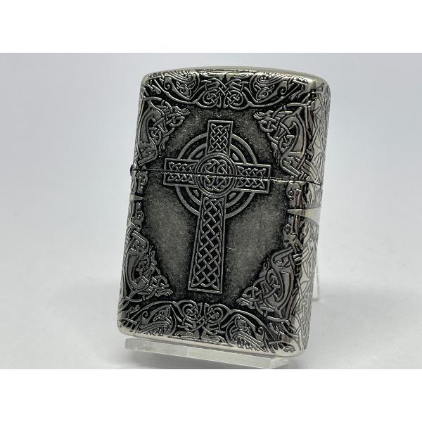 ZIPPO[ジッポー]アーマー 4面加工 ケルティッククロス NIB