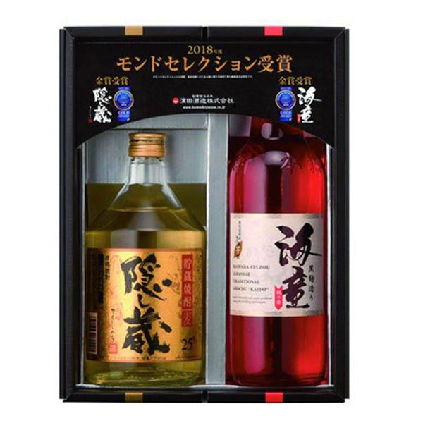 芋・麦焼酎 海童・隠し蔵セット HS-60 2本セット【濱田酒造株式会社 鹿児島県】全国送料無料