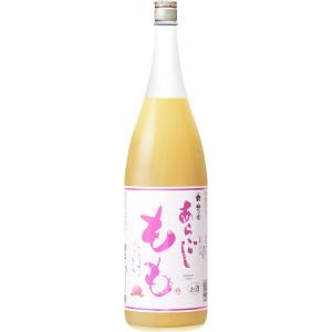 梅乃宿 あらごしもも 8度 1800ml【梅乃宿酒造 奈良県】