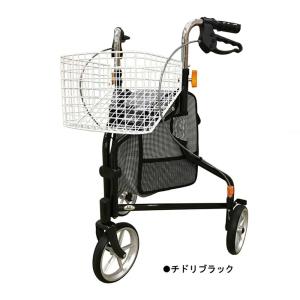 インタージェット AIJ トライウォーカー チドリブラック 三輪 歩行車｜sonosaki-life