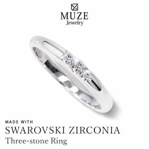 MUZE JEWELRY SWAROVSKI ZIRCONIA スワロフスキージルコニア 指輪 プラチナ仕上げ ジュエリー プレゼント オーダーメイド オシャレ made in japan 刻印 名入れ｜soo-soo