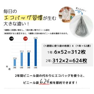 畳まないエコバッグ 2点選べる のびるトートバ...の詳細画像3