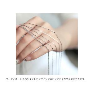 シルバー ネックレス rose rosa チェ...の詳細画像3