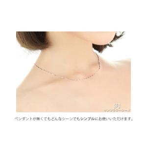 シルバー ネックレス rose rosa チェ...の詳細画像4