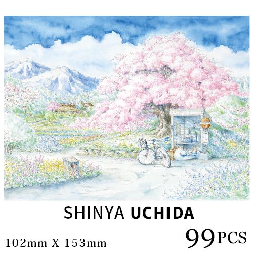 ジグソーパズル 99ピース パズル 内田新哉 SHINYA UCHIDA 水彩画 猫 イラスト Pu...