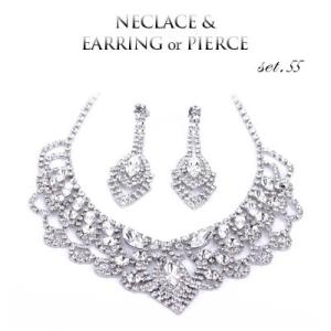 ブライダルセット クリスタル ブライダル ネックレス