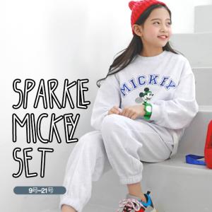 送料無料 子供服 春 新作 トレーナー セットアップ スウェット 長袖 長ズボン 上下セット ディズニー ミッキー キャラクター 22fj64 韓国子供服soon 5th 通販 Yahoo ショッピング