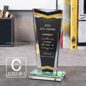 トロフィー ホワイトガラス WCR-38A(大) 表彰 クリスタル 名入れ