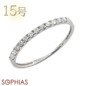 プラチナ エタニティ ダイヤモンド リング Platinum Eternity Diamond Ring 指輪 15号 0.15ct Pt950 12石 ds-115-883084 日本製 (Made in Japan)｜sophias