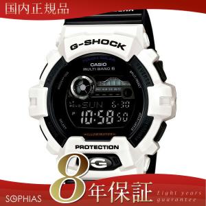 カシオ Ｇショック GWX-8900B-7JF 腕時計 G-LIDE Gライド ホワイト×ブラック 電波ソーラー 長期保証8年付｜sophias
