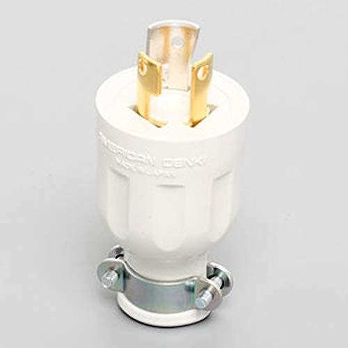 アメリカン電機 引掛形 プラグ 白 接地形2P125V