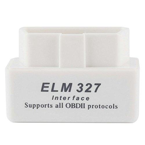 zmart ELM327 白 OBD2 Ver2.1 can Bluetooth ドングル Andr...