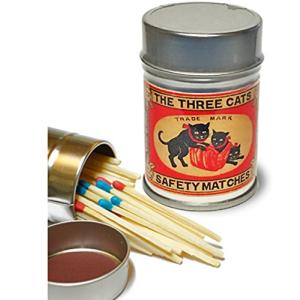 レトロラベル缶マッチ・猫シリーズ002の商品画像