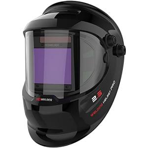 YESWELDER 溶接面 本当の色を映す ソーラーパワー 自動遮光溶接面 遮光