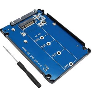 ALIKSO M.2 NGFF SATA SSD → 2.5インチ SATA3.0 変換アダプター コネクタ 7MM厚アルミ 外付けケース 放熱性,M｜soponokka