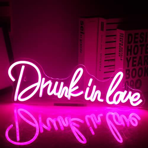 Drunk in Love ネオンサイン 壁の装飾用LEDネオンライト 結婚式用のDrunk in ...