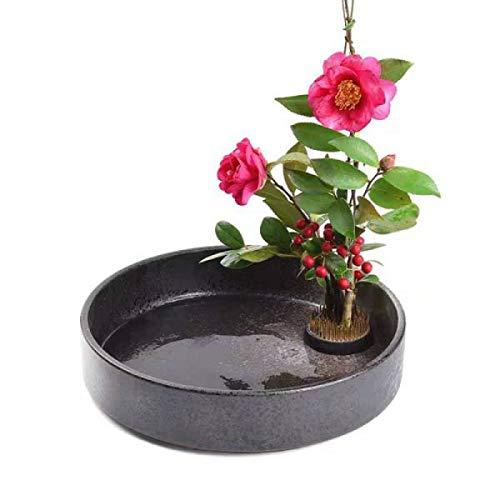 AIVAR 水盤 花器 花瓶 生花用の花器 フラワーベース - フラワーアレンジメント陶器 花器 2...
