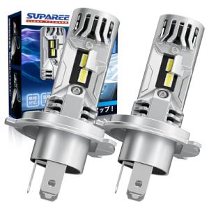 「H4 LED 超爆光モデル」SUPAREE H4 LED ヘッドライト 車検対応 爆光 10倍明るさUP 30W*2 Hi/Lo切替 6500K 車｜soponokka