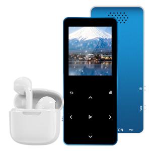 2個セット mp3プレーヤー+ワイヤレスイヤホン組み合わせ Bluetooth 音楽プレーヤー デジ...