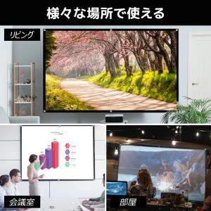 プロジェクタースクリーン 吊り下げ 100イン...の詳細画像5