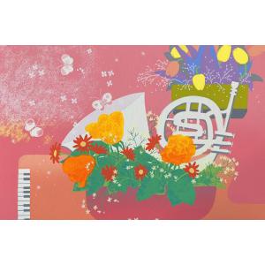無料ラッピングサービス有り】 吉岡浩太郎 額縁付きシルクスクリーン