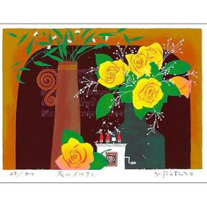 無料ラッピングサービス有り】 吉岡浩太郎 額縁付きシルクスクリーン