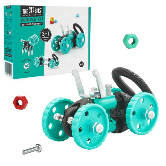 ボーネルンド オフビッツ グリーンカー ロボット ミニカー 組立DIYキット ネジ遊び THE OF...