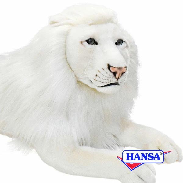 HANSA ハンサ ぬいぐるみ 6364 ホワイトライオン らいおん 白 ライオン リアル 動物