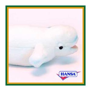 HANSA ハンサ ぬいぐるみ 6651 シロイルカ 白イルカ いるか リアル 海の生き物