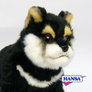 ケーセン ぬいぐるみ Kosen 柴犬 黒 立ち 28cm ドイツ製 リアル 動物