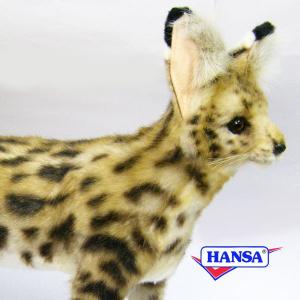 HANSA ハンサ ぬいぐるみ 7372 サーバルキャット ヤマネコ やまねこ 山猫 リアル 動物｜soprano