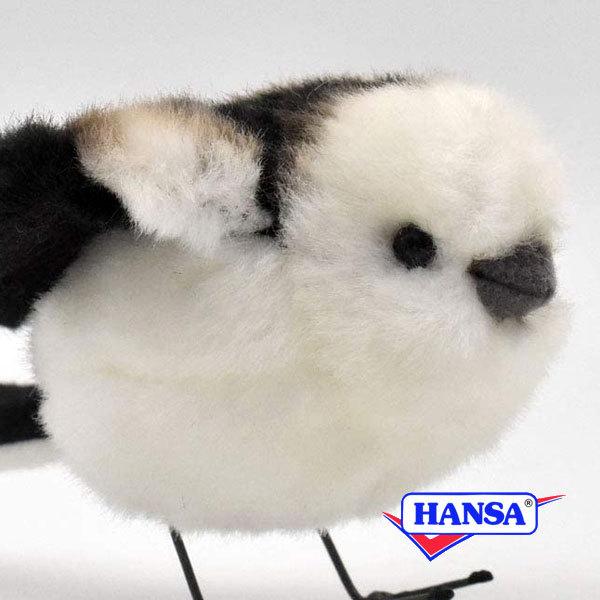 ポイント10倍 期間限定 HANSA ハンサ ぬいぐるみ 7638 シマエナガ 野鳥 エナガ リアル...