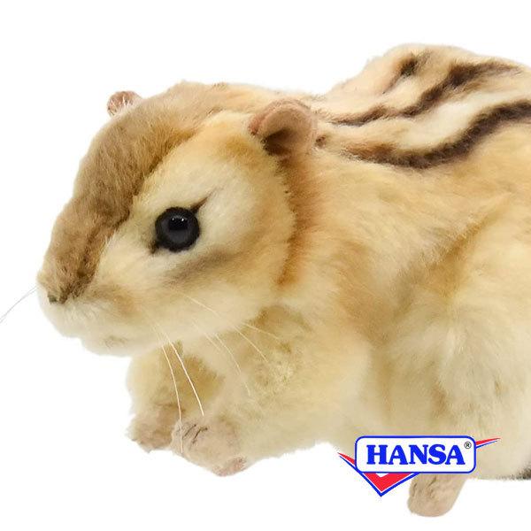 ポイント10倍 期間限定 HANSA ハンサ ぬいぐるみ 7843 シマリス りす リアル 動物