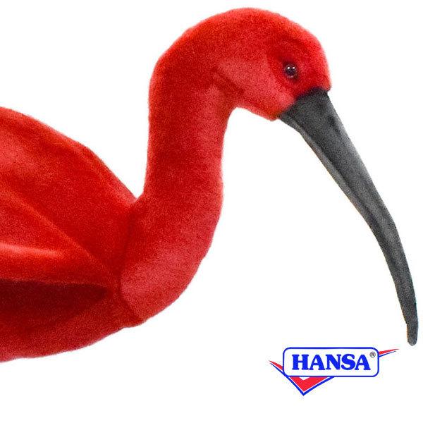 ポイント10倍 期間限定 HANSA ハンサ ぬいぐるみ 8135 ショウジョウトキ 朱鷺 リアル ...