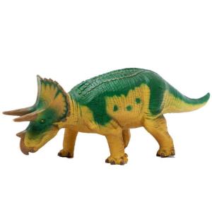 フェバリット 恐竜フィギュア ビニールモデル トリケラトプス グリーン