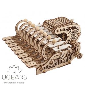 Ugears ユーギアーズ 木製組立立体パズル メカニカルチェレスタ 鉄琴 楽器工作