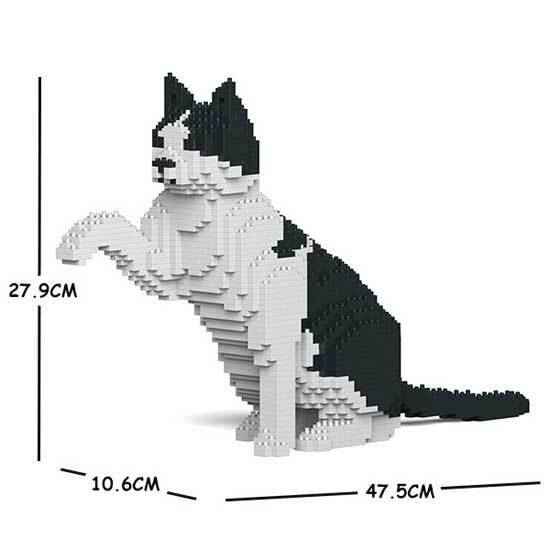 【無料ラッピングサービス有り】 JEKCA ジェッカブロック 白黒猫 12S-M02 ネコ Scul...
